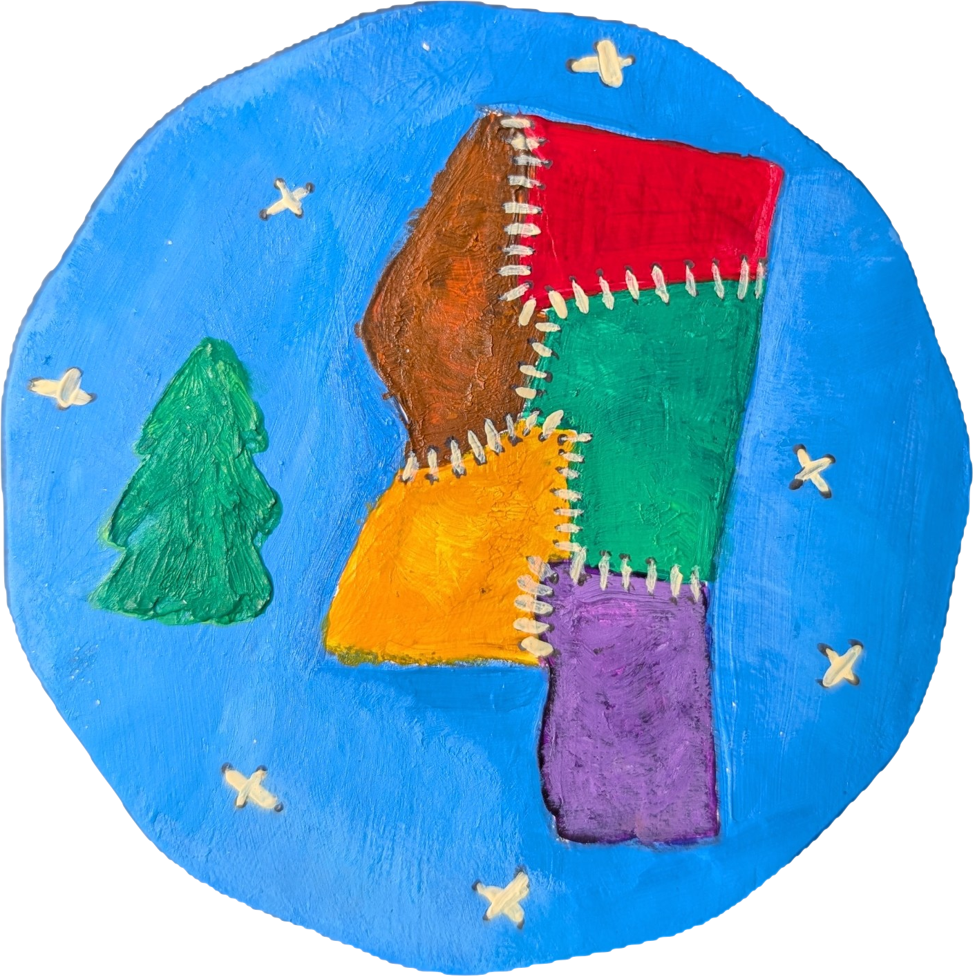 Quilted Mississippi block